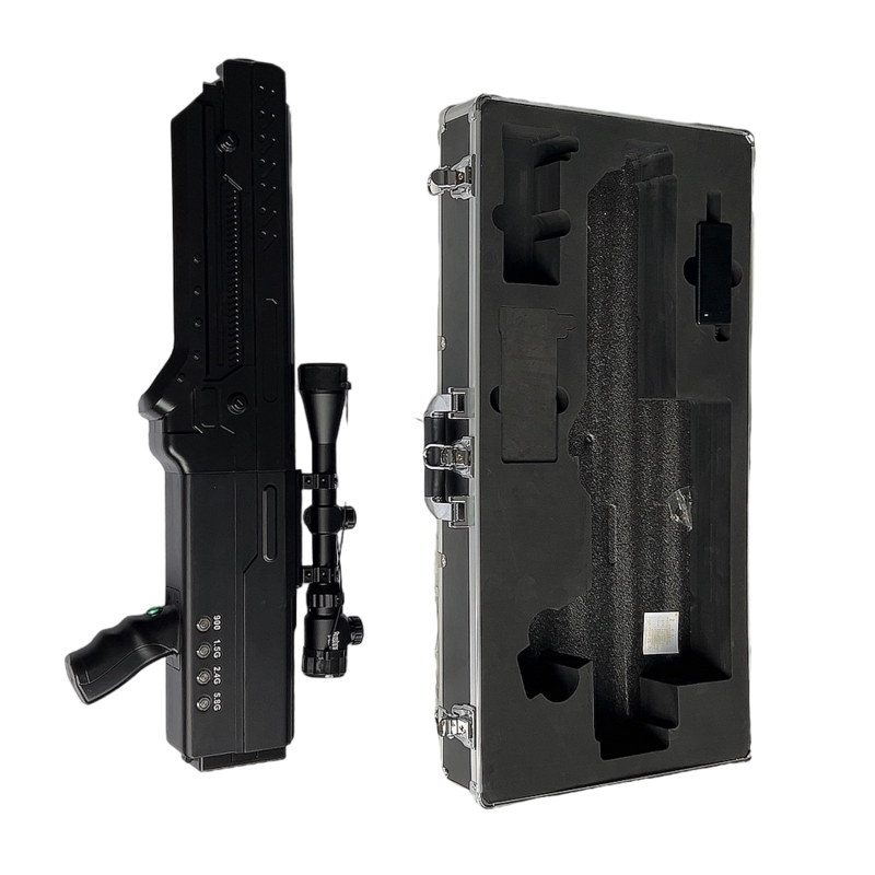  新郑手持便携式枪型低空防御反制四通道A型